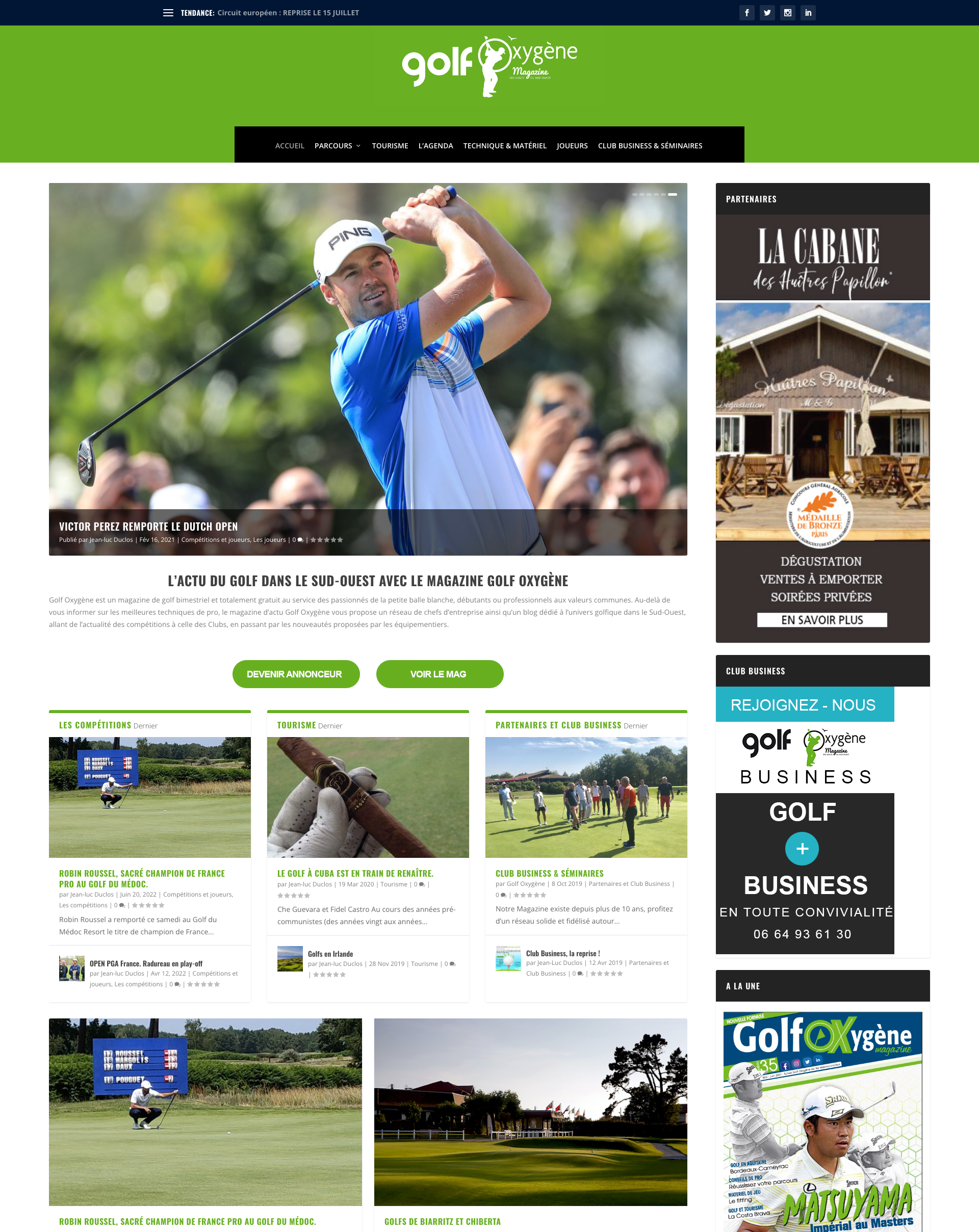 GolfOxygene-Lemagazinedugolf-realisation-site-internet